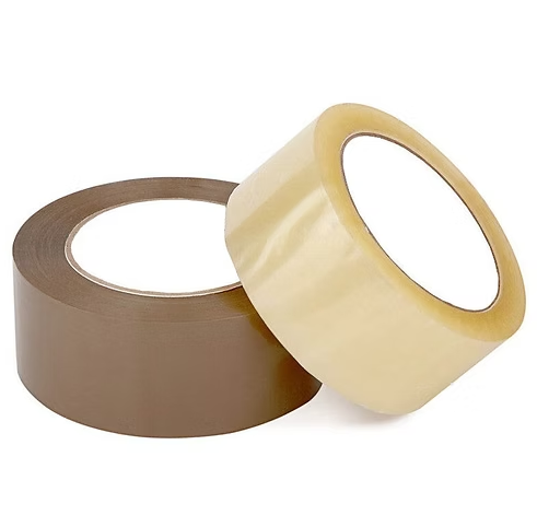 Parcel Packaging Tape Low Noise Clear & Brown Cartoon Sealing Tape 48mm x 66m
